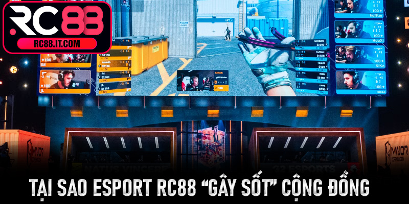 Tại sao Esport Rc88 “gây sốt” cộng đồng